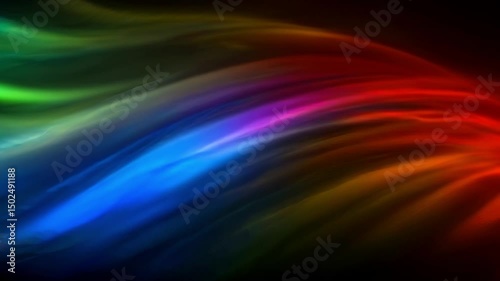 Vibrant Colorful Wave Animation – Abstract Flowing Motion Background