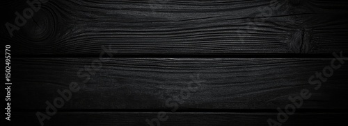 Wallpaper Mural A dark, textured wood background with three horizontal planks and visible grain Torontodigital.ca