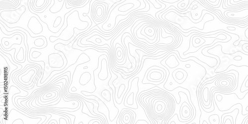 Abstract minimal The patter discovery vector topo map. creative discovery White wave grid stripe line map topography. vector geographic contour mounted map background.	