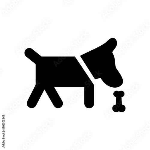 dog Vector illustration. Silhouettes of dogs. icon