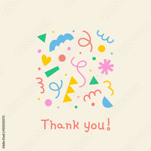 Minimalistic modern cute card with handwritten inscription 