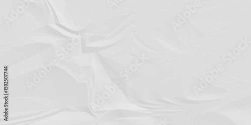 White crumpled paper texture. white crumpled paper texture sheet background. Wrinkled paper texture.	
