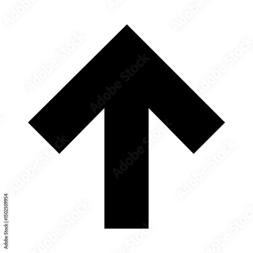 Up arrow vector icon set. scroll illustration sign collection. Direction symbol or logo.