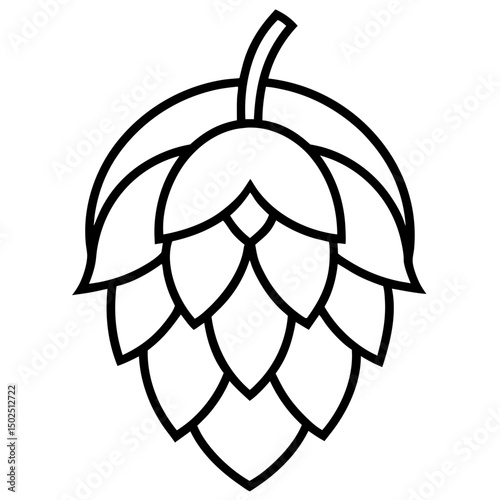 Hop-plant-icon  vector – perfect for beer, brewery, or botanical-themed designs.