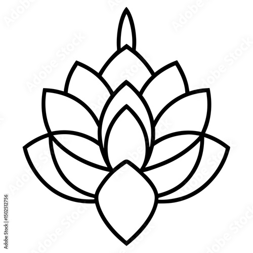 Hop-plant-icon  vector – perfect for beer, brewery, or botanical-themed designs.