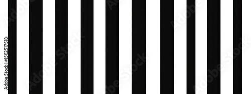 A repeating pattern of vertical black and white stripes