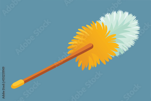 Cartoon feather duster for cleaning dust and housekeeping tool