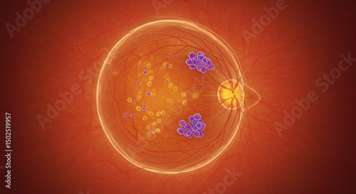 Cytomegalovirus Retinitis Showing Necrotic Retina photo