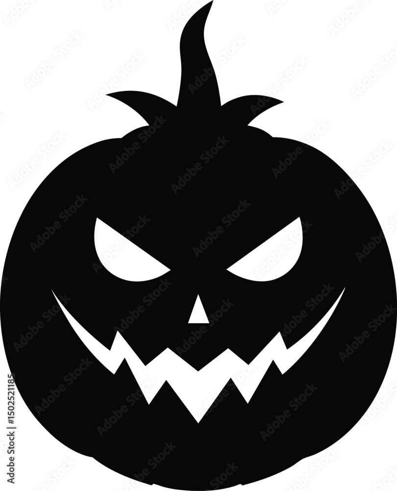 Fototapeta premium halloween pumpkin head