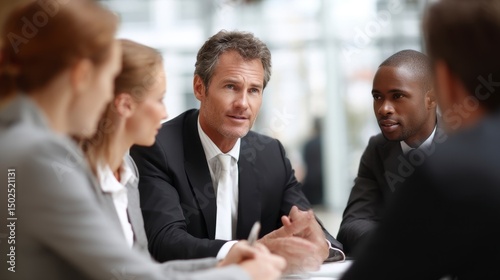 Business Meeting with Diverse Team