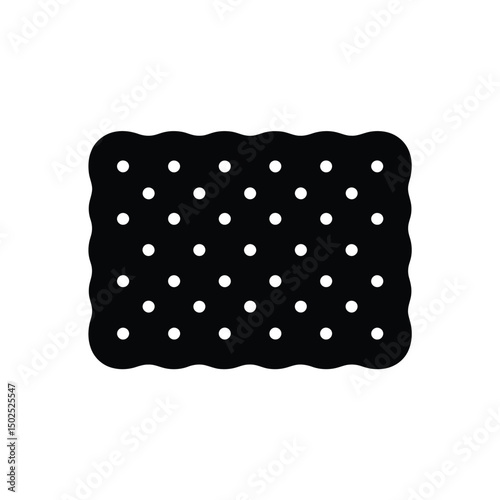 Wavy Polka Dot Border Silhouette Art & Illustration
