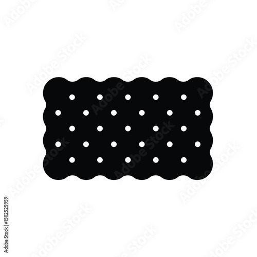 Wavy Polka Dot Border Silhouette Art & Illustration
