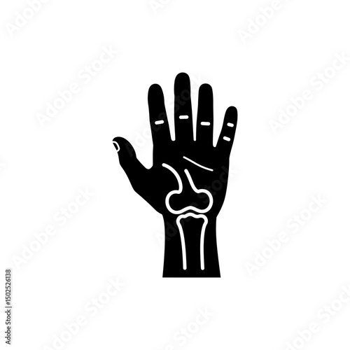Arthritis with deformed joint medical icon