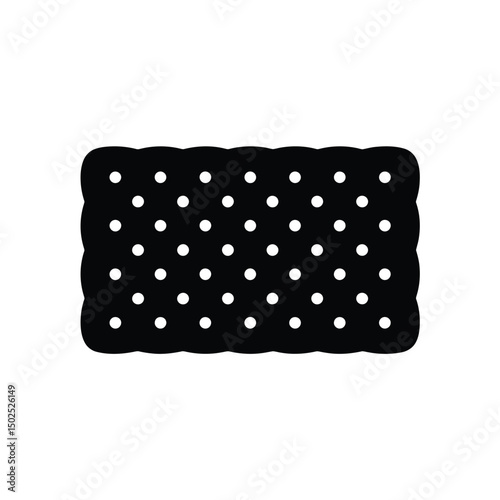 Wavy Polka Dot Border Silhouette Art & Illustration