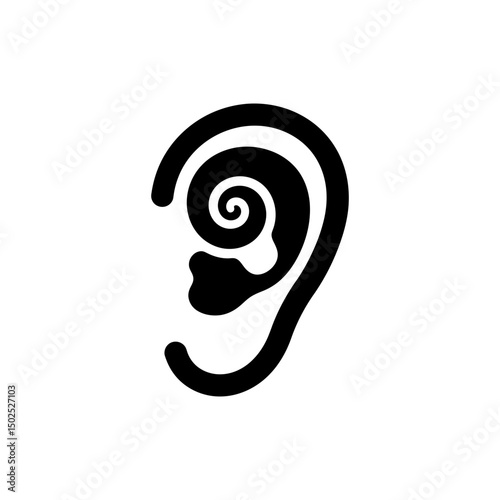 Cochlea Snail Shape Inner Ear Anatomy Medical Science Diagram