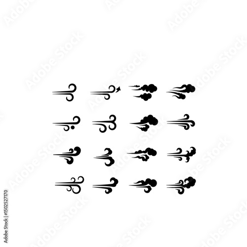 Gust of Wind Lines Icon