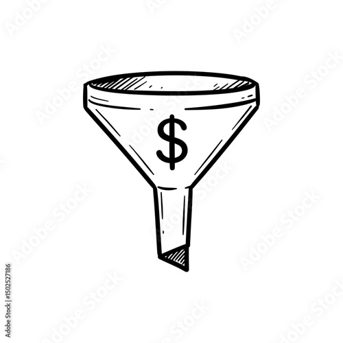 Funnel with Dollar Icon