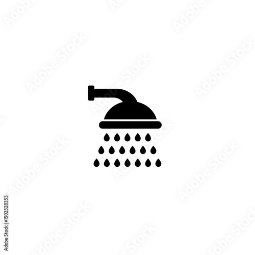 Showerhead with Droplets Icon