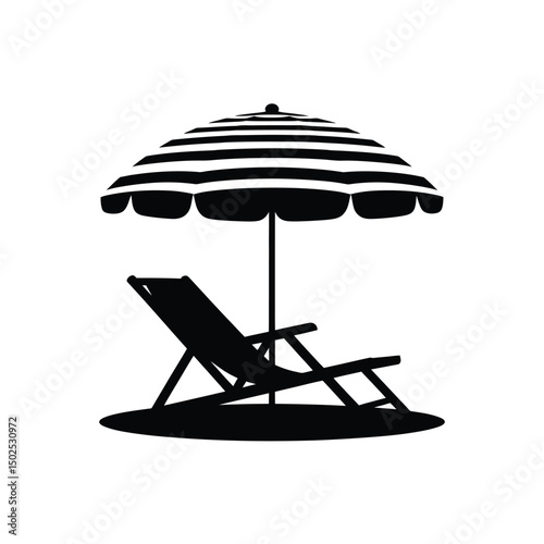 Seaside Serenity Silhouette Art & Illustration