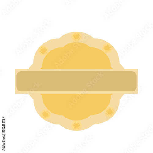 Vector illustration for inserting a separate monogram letter in a circle floral style.

