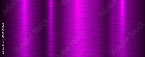 Purple brushed metal texture background, shiny lustrous metallic pattern background