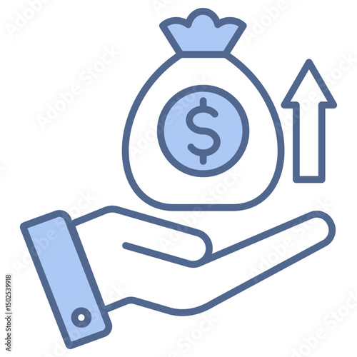 Investment Blue Icon