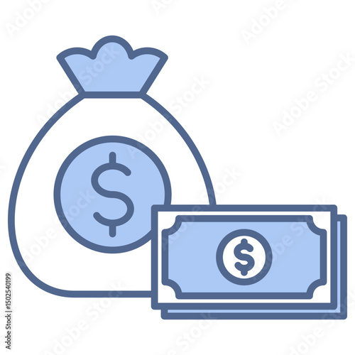 Financial Blue Icon
