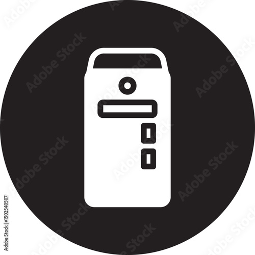 cpu tower glyph icon