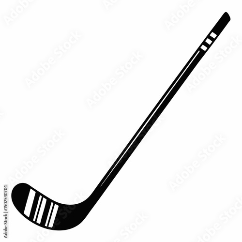 hockey stick and puck