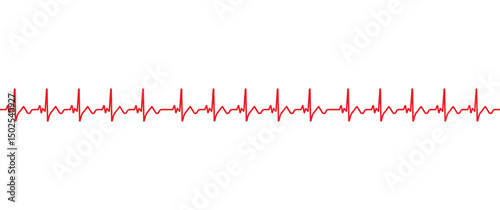 Electrocardiography heartbeat line monitor. Ecg