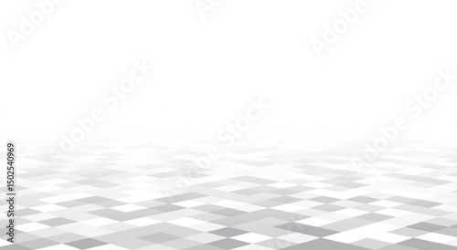 Gray tile floor perspective background