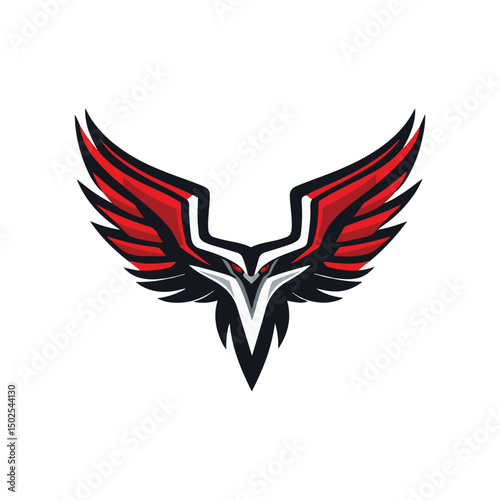 Trident Falcon Logo Vector Design