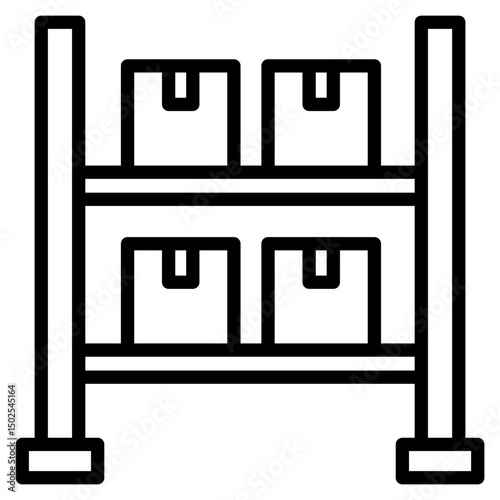Supply Shelf line icon