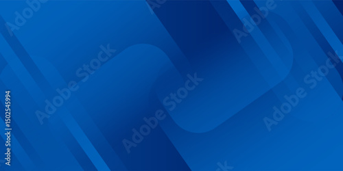 Abstract blue background with glowing geometric lines. Modern blue gradient square shape design. Futuristic technology concept. Suit for brochure, corporate, website, poster, banner, cover modern