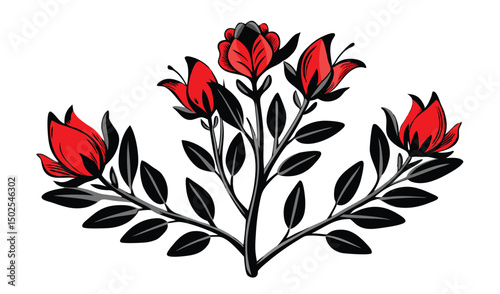 Vibrant sturt s desert pea and swainsona flowers