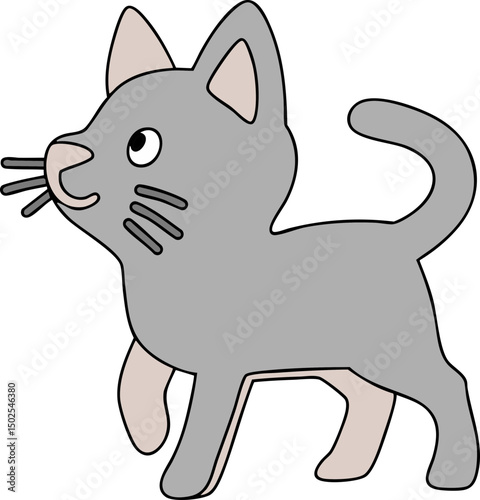 vector illustration of a cat