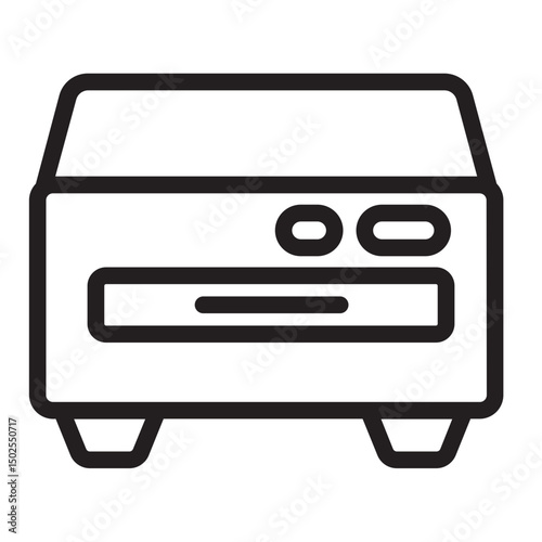 dvd player line icon