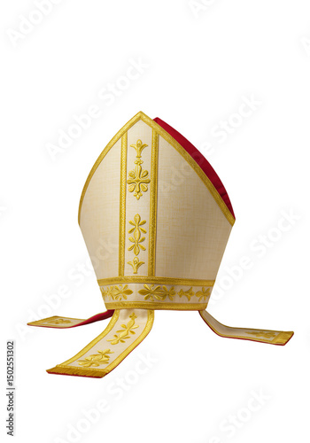 Clerical headwear, ornate design