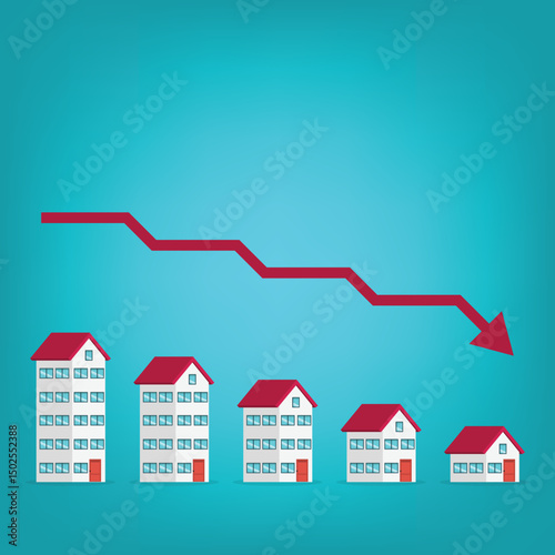 Housing price falling down