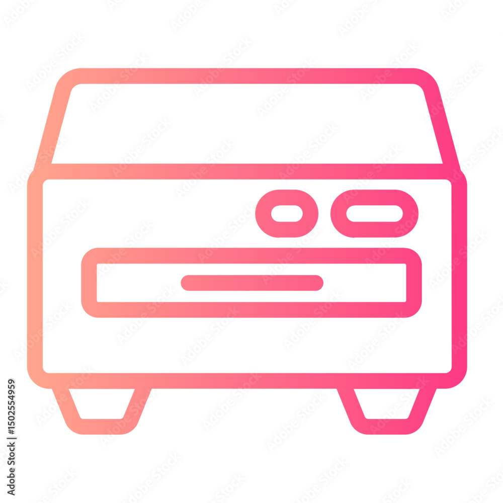 Obraz premium dvd player gradient icon