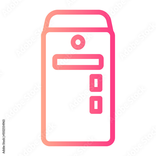 cpu tower gradient icon