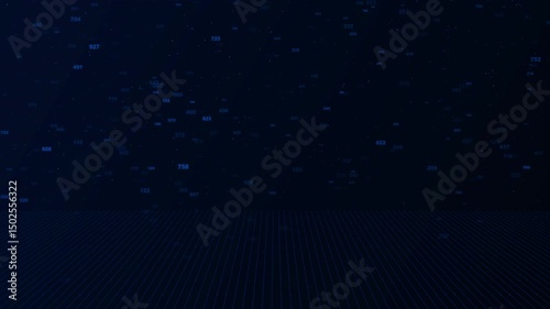 Digital Artificial Intelligence Virtual Screen, Data Flow Big Data Technology