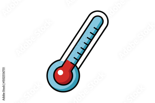 thermometer flat style vector illustration