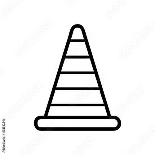 Construction Barrier Marking Off a Work Zone for Safety and Security
