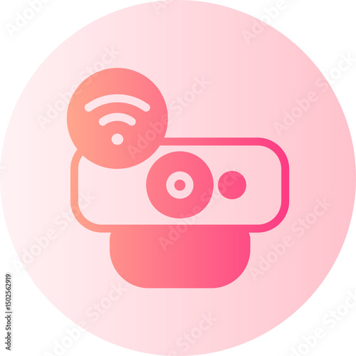 web camera gradient icon