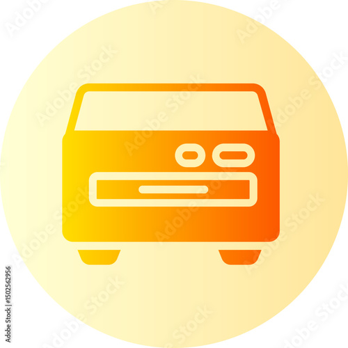 dvd player gradient icon