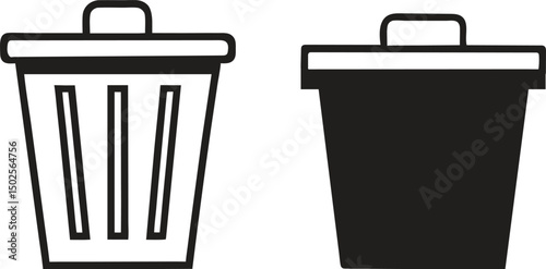trash bin icon, Trash bin vector Trash bin isolated on transparent background, Trash bin PNG