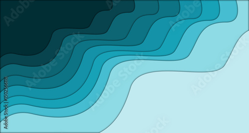 abstract blue wave background wave 