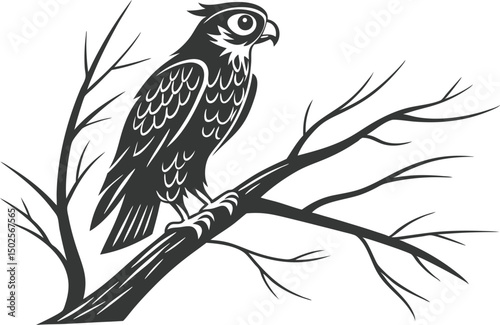 Owl Design Art Illustration for Creative Projects. Artistic Owl Design Illustration for Print and Apparel. Stylized Owl Design Illustration for Nature Themes. Owl Art Illustration for Wildlife