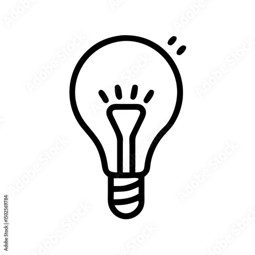 Icon of a Light Bulb	
